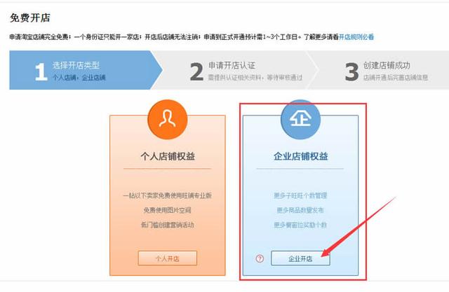 淘宝企业开店流程及费用图解-2018新版