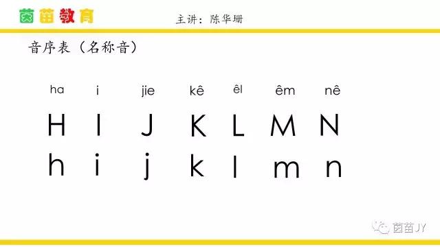 一年级音序表，家长来看看