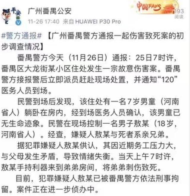 18岁哥哥杀害弟弟怎么回事?哥哥杀害弟弟手法残忍原因详情曝光