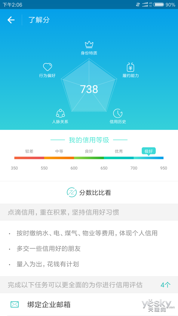 支付宝芝麻信用分有什么用？哪些方式可涨分？