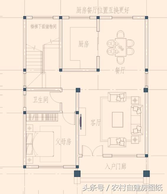 7款三层农村自建房设计，4款带堂屋，3款造价不超过30万