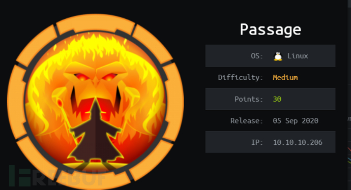 黑客信息网HTB：Passage渗透测试