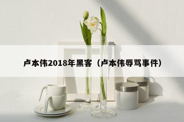 卢本伟2018年黑客（卢本伟辱骂事件）