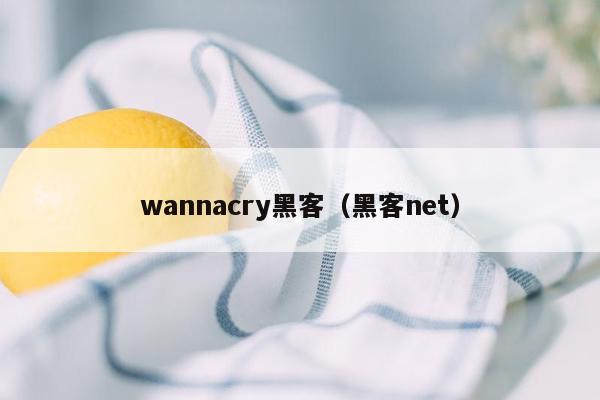 wannacry黑客（黑客net）
